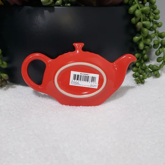 Cerise Tea Bag Holder / Spoon Rest Le Creuset NEW - Picture 2 of 7